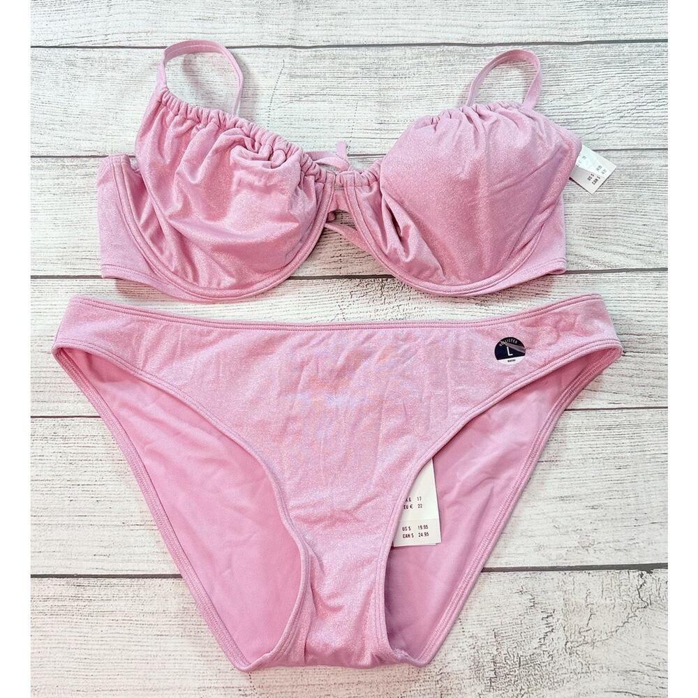 Hollister Women’s Bikini Set 2 Piece Underwire Light Purple Size Large
